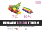 7% für Kinder: Blumen - Stifte