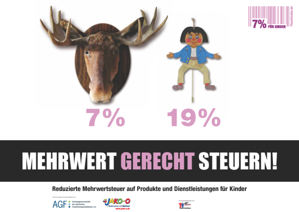 7% für Kinder: Elch - Hampelmann